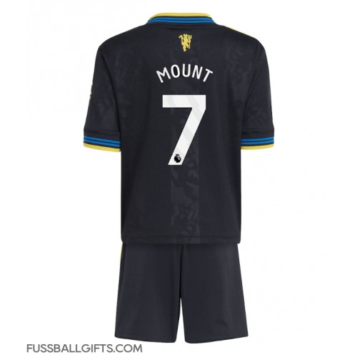 Manchester United Mason Mount #7 Fußballbekleidung 3rd trikot Kinder 2025-26 Kurzarm (+ kurze hosen)